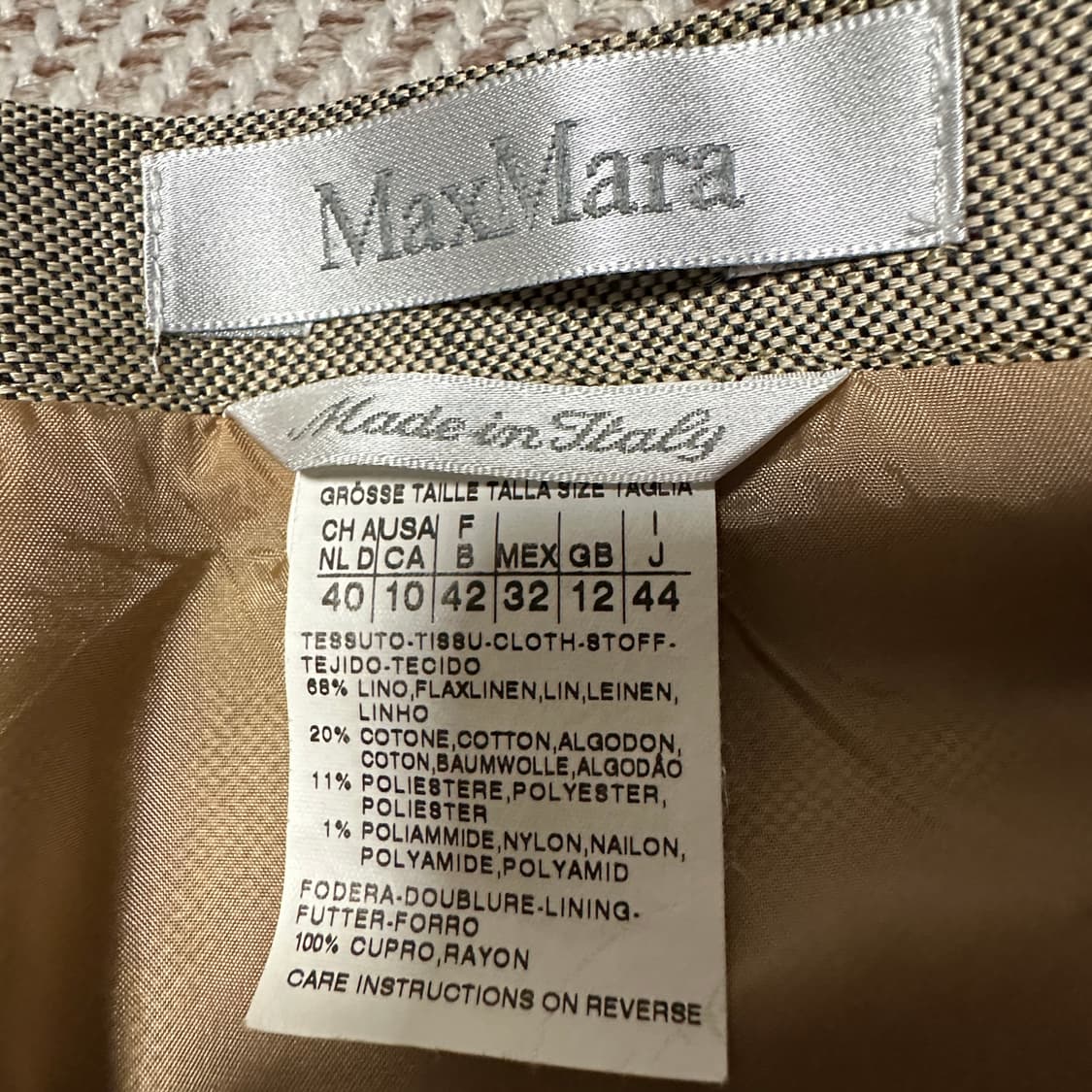 MAX MARA italy linen classic skirt 상품이미지3