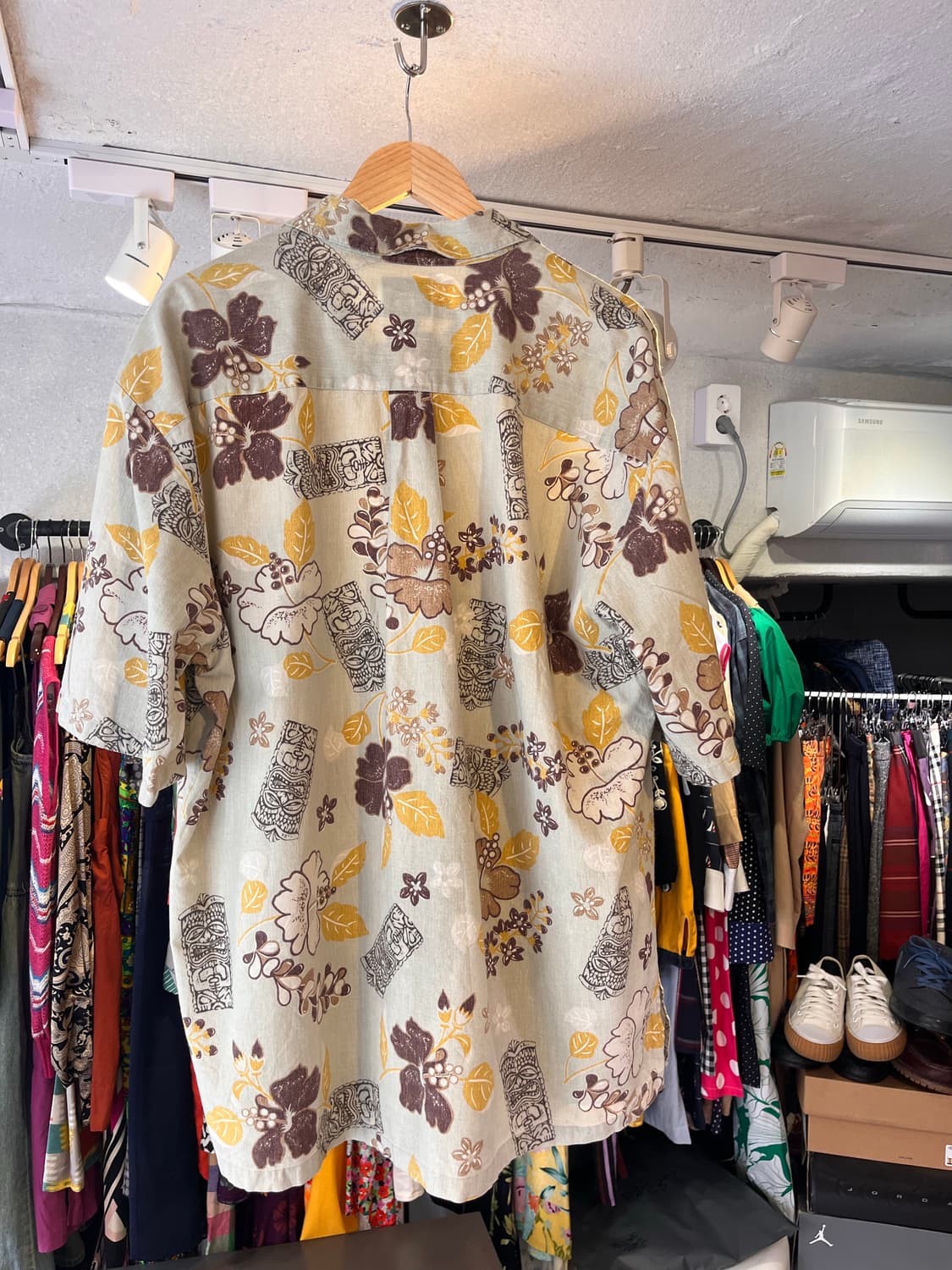 HO ALOHA 하와이안 알로하 패턴 셔츠 (미국) 상품이미지3