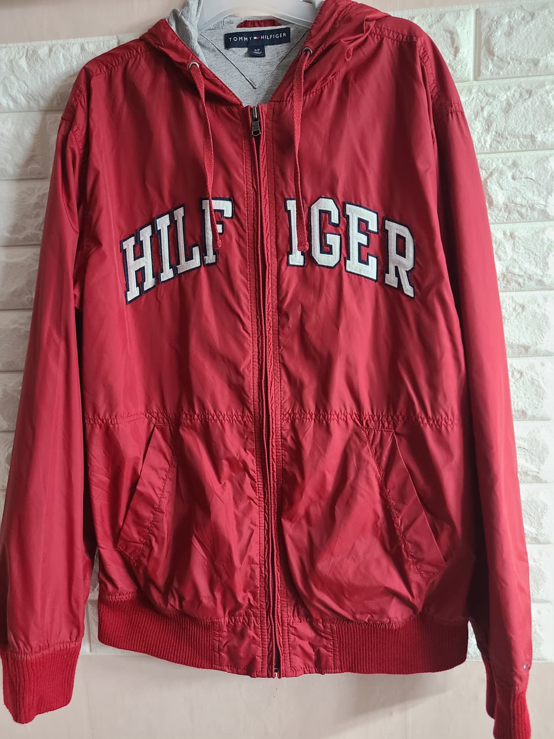 타미힐피거 레드 후드 집업(실100) 상품이미지1