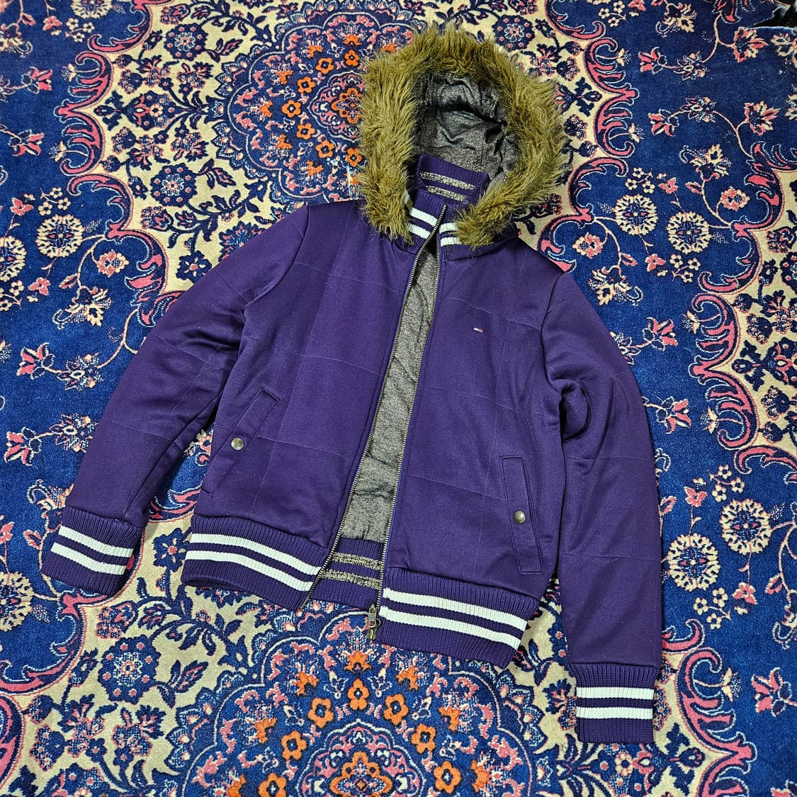 타미걸(Tommy girl) 00's Y2k 리버시블 후드퍼 자켓 S 상품이미지2