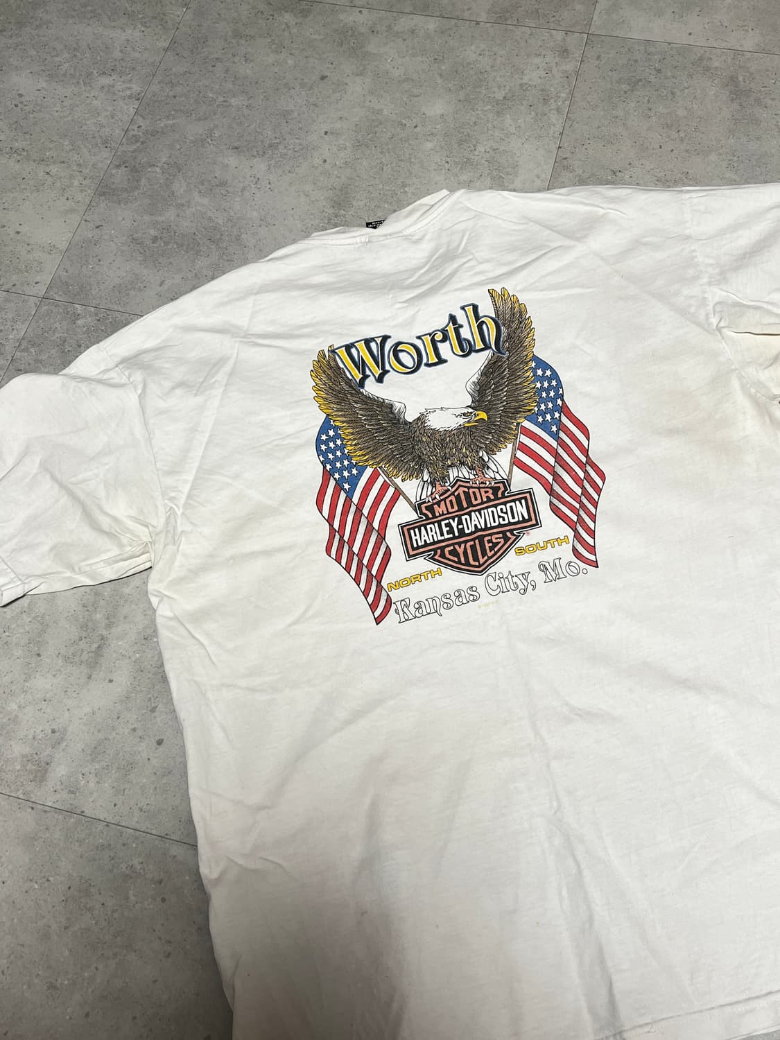 할리데이비슨 자수 반팔 xl 상품이미지2