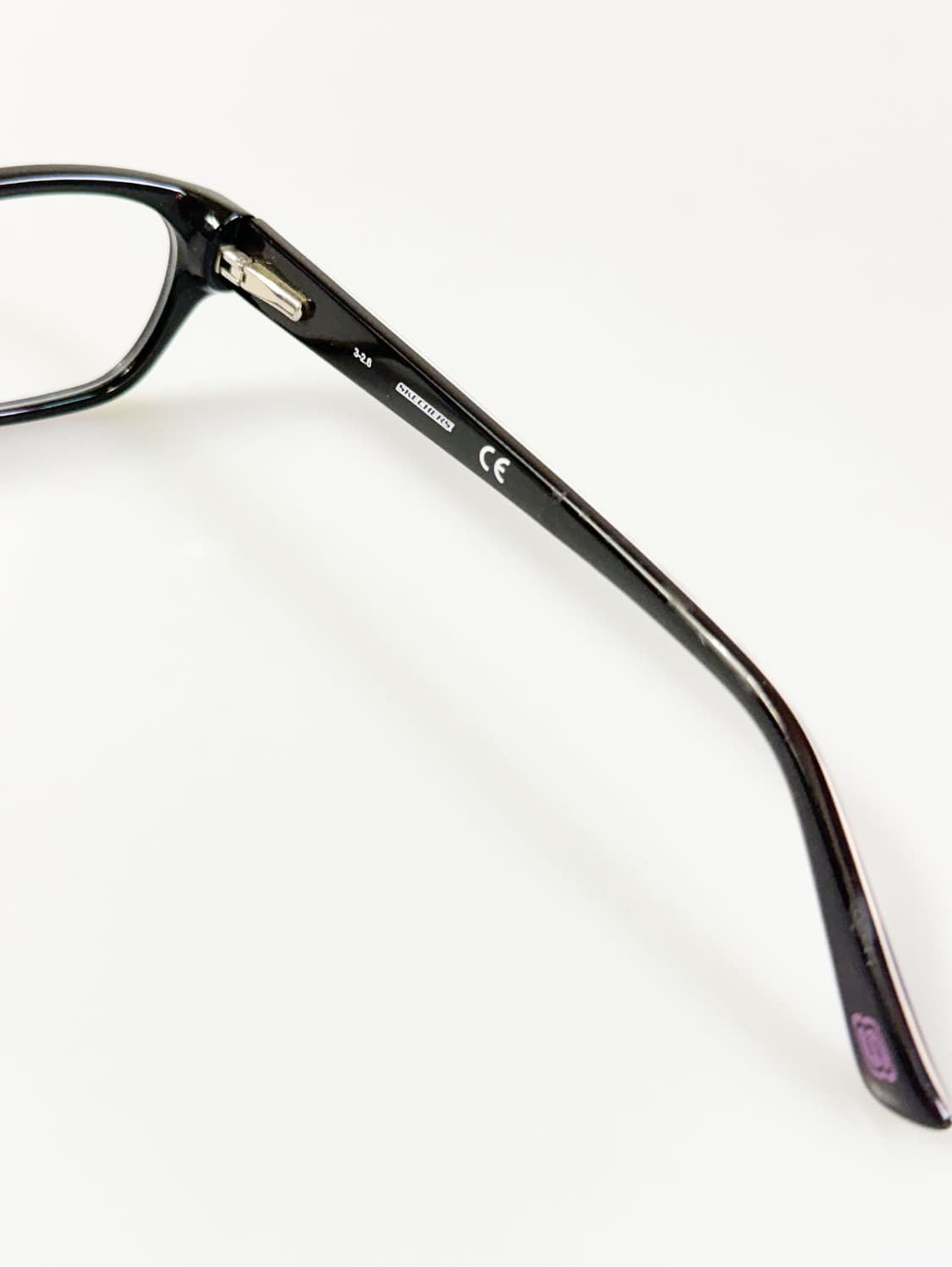 SKECHERS 블랙 스퀘어 뿔테 프레임 빈티지 안경 상품이미지6