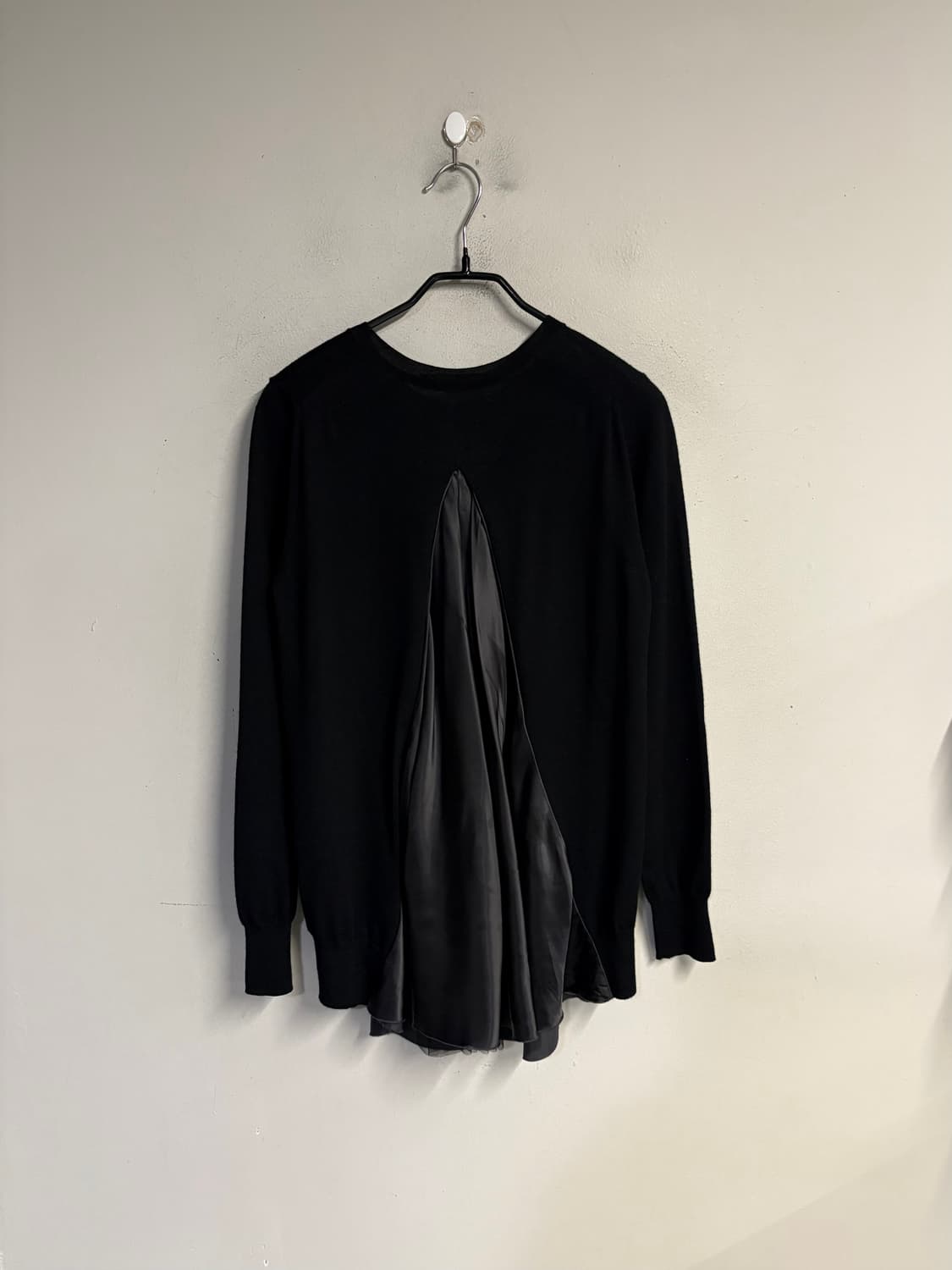 SACAI LUCK back pleats cardigan black 2 상품이미지4
