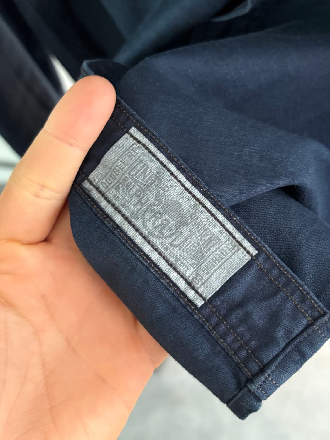 RRL 더블알엘 인디고 코튼 린넨 새틴 워크 셔츠 상품이미지6