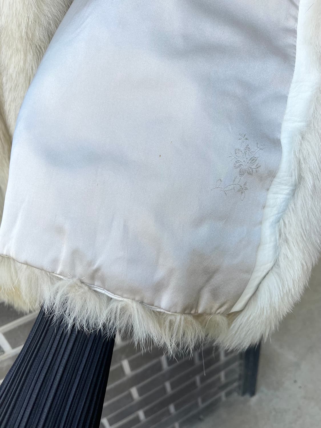 리얼 폭스퍼 자켓 아이보리 상품이미지10