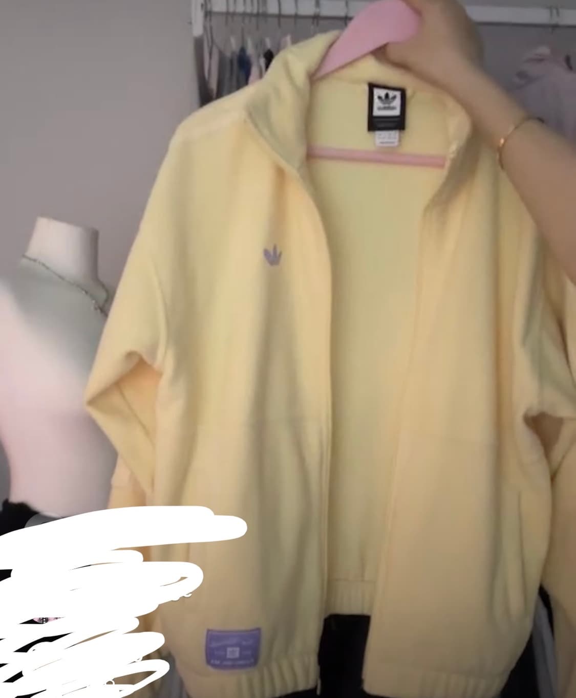 아디다스 아디 빈티지 노라 연노랑 플리스 후리스 자켓 집업 판매 상품이미지4