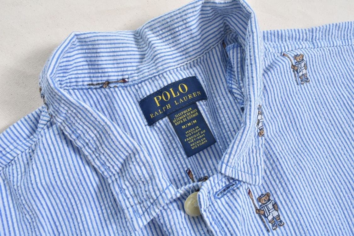 폴로 랄프로렌 시어서커 파자마 셔츠 M M0288 상품이미지5
