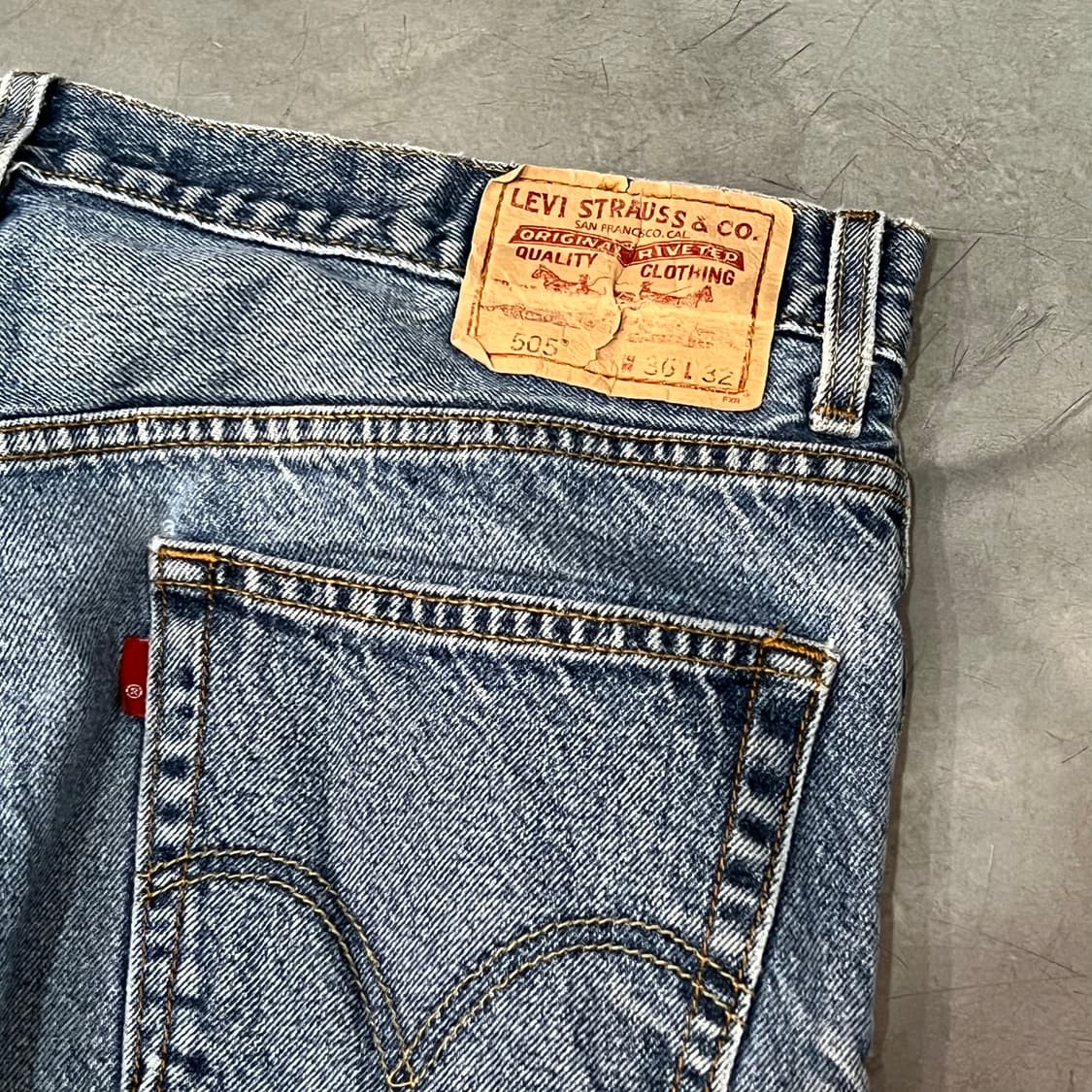  리바이스 505 블랭크탭 데님팬츠 y15244 상품이미지6