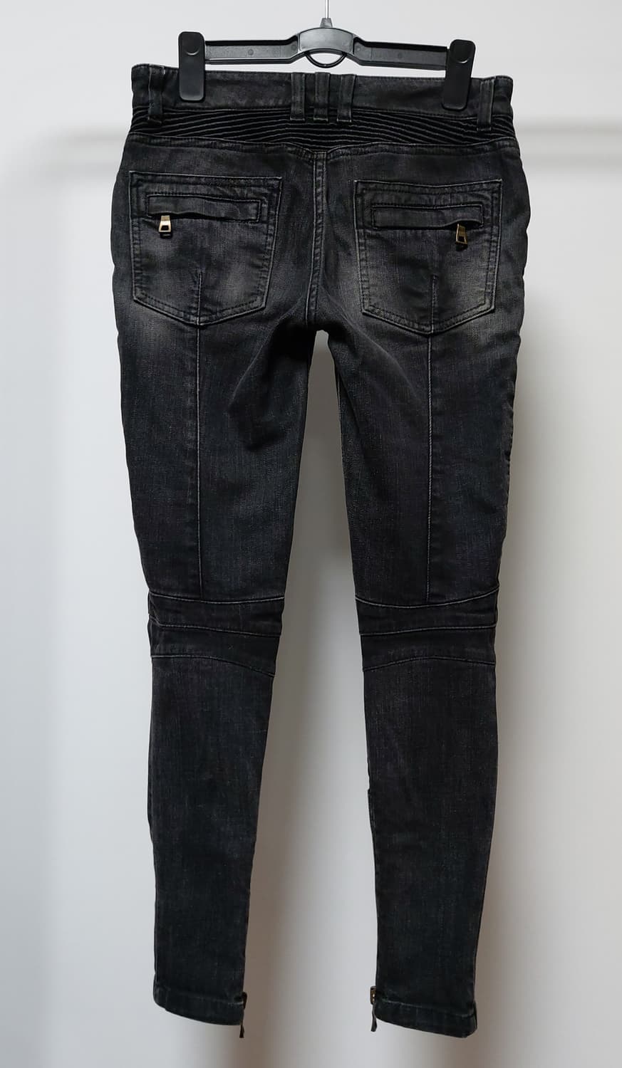 여성 바이커진 블랙 데님 팬츠(28) 상품이미지2