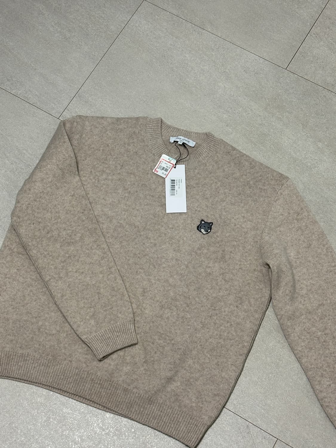 메종키츠네 폭스헤드 니트 M 상품이미지2