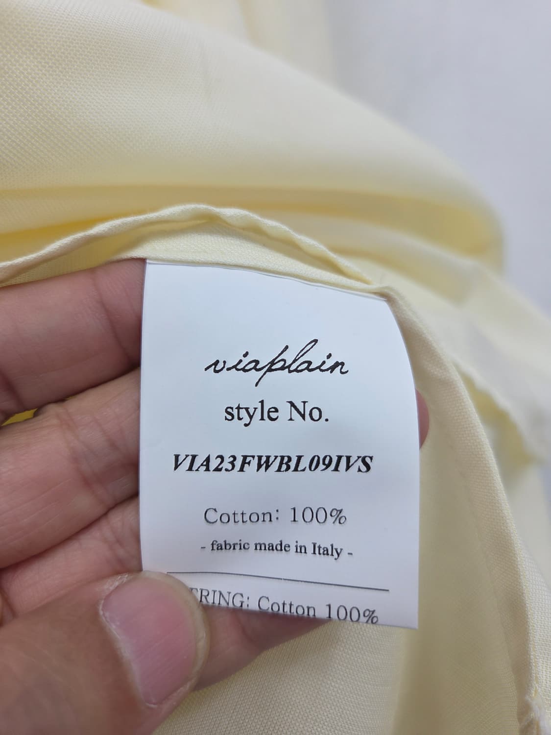 S 23FW [새상품]비아플레인 아이보리 블라우스 상품이미지9
