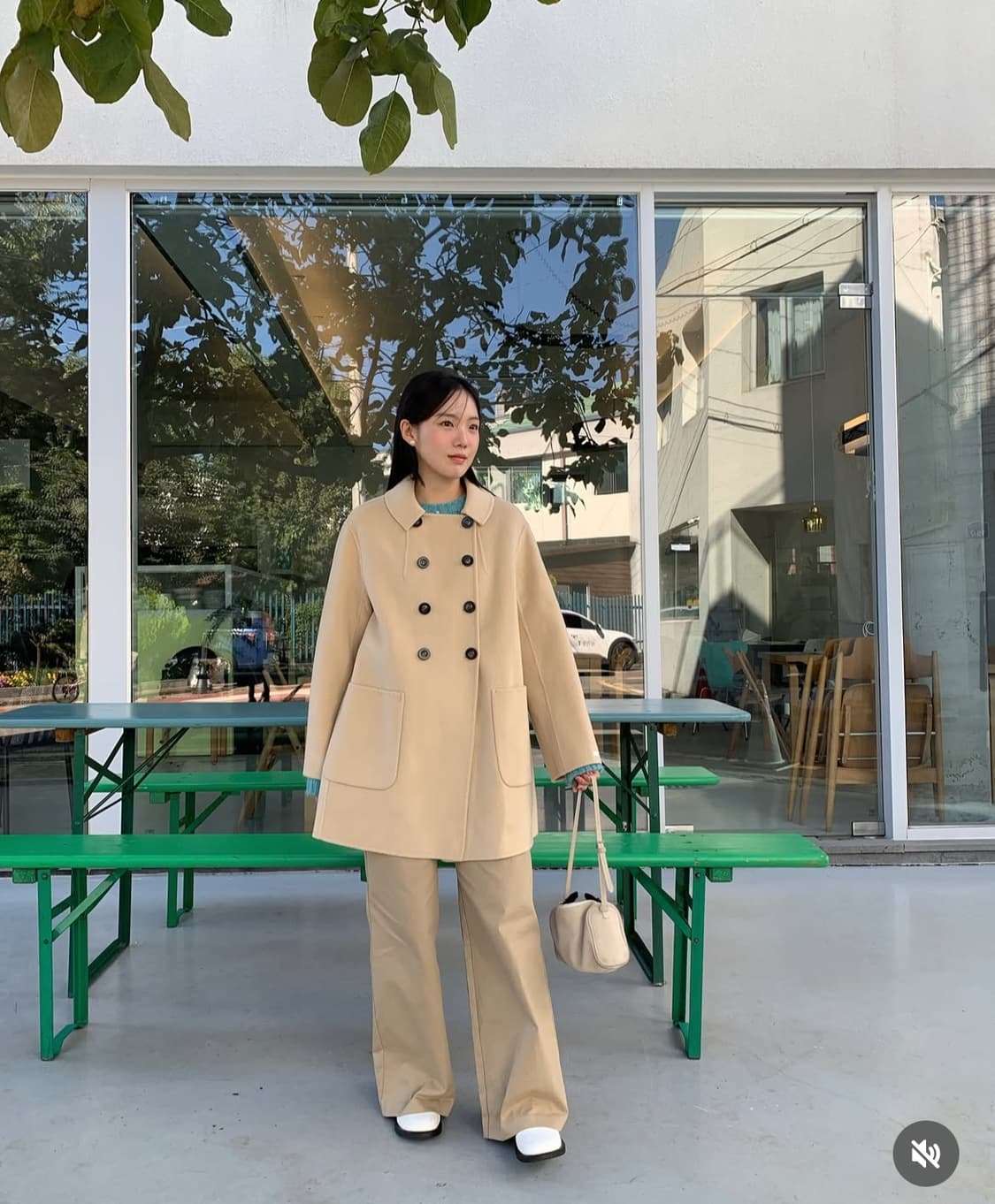 아카이브아토 버터색 더블 코트 상품이미지2