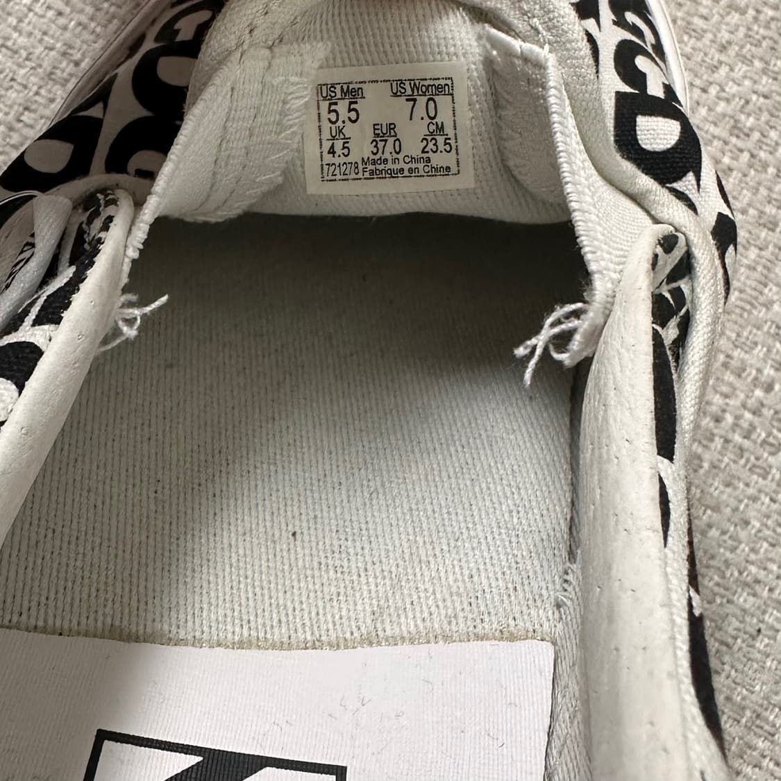 cdg x vans 슬립온 스니커즈 상품이미지8
