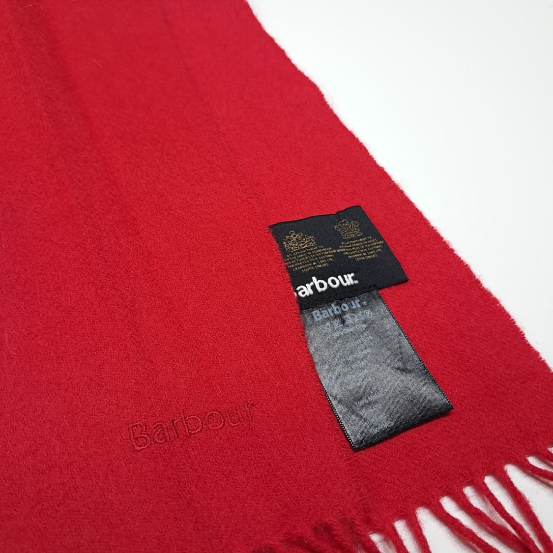 MX445 바버 레드 자수 머플러 목돌 상품이미지6