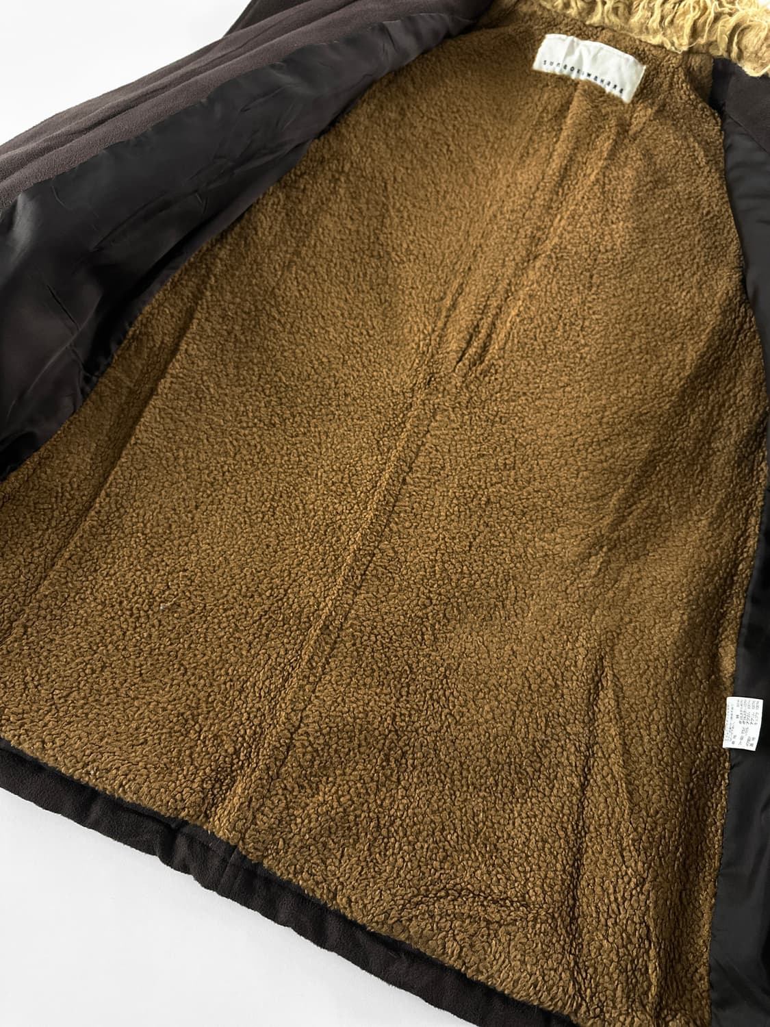 00s 스나오 쿠와하라 퍼 카라 집 업 코트 상품이미지5