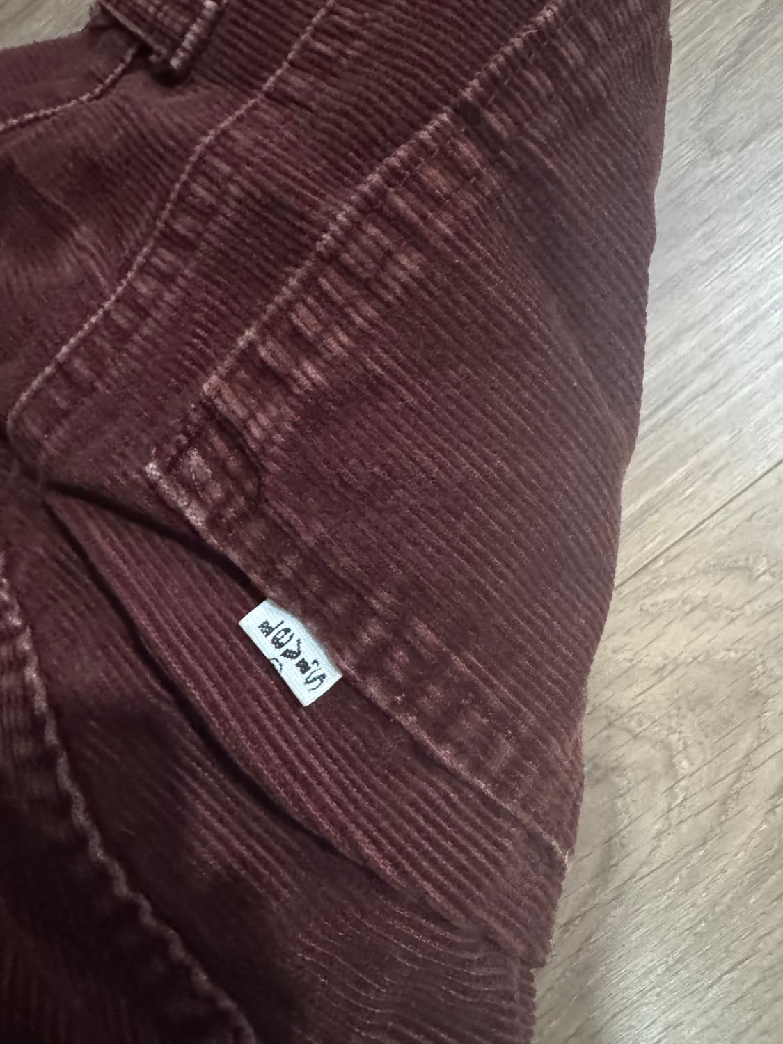 리바이스 코듀로이517 빈티지 버건디 36x31 (실제 체감 34x30) 상품이미지4