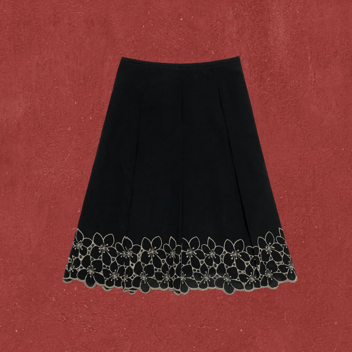 Bellemaison Hem Flower Midi skirt 상품이미지1