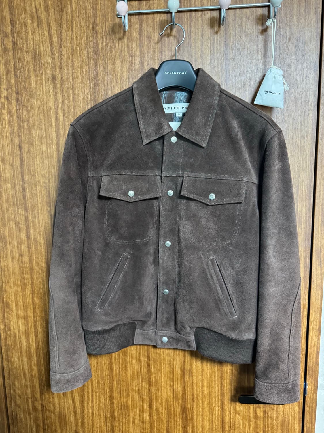 애프터프레이 스웨이드 트러커 블루종 M 상품이미지3