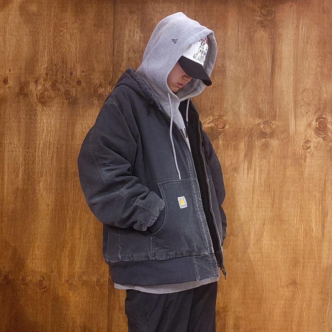 칼하트 후드 워싱 워크 자켓 상품이미지2