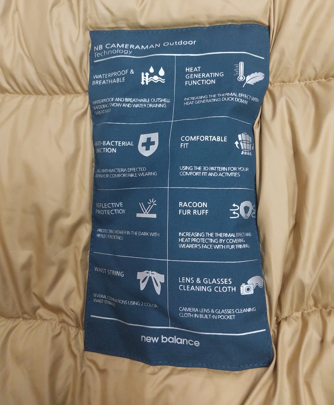 뉴발란스 카메라맨 패딩 95 상품이미지4