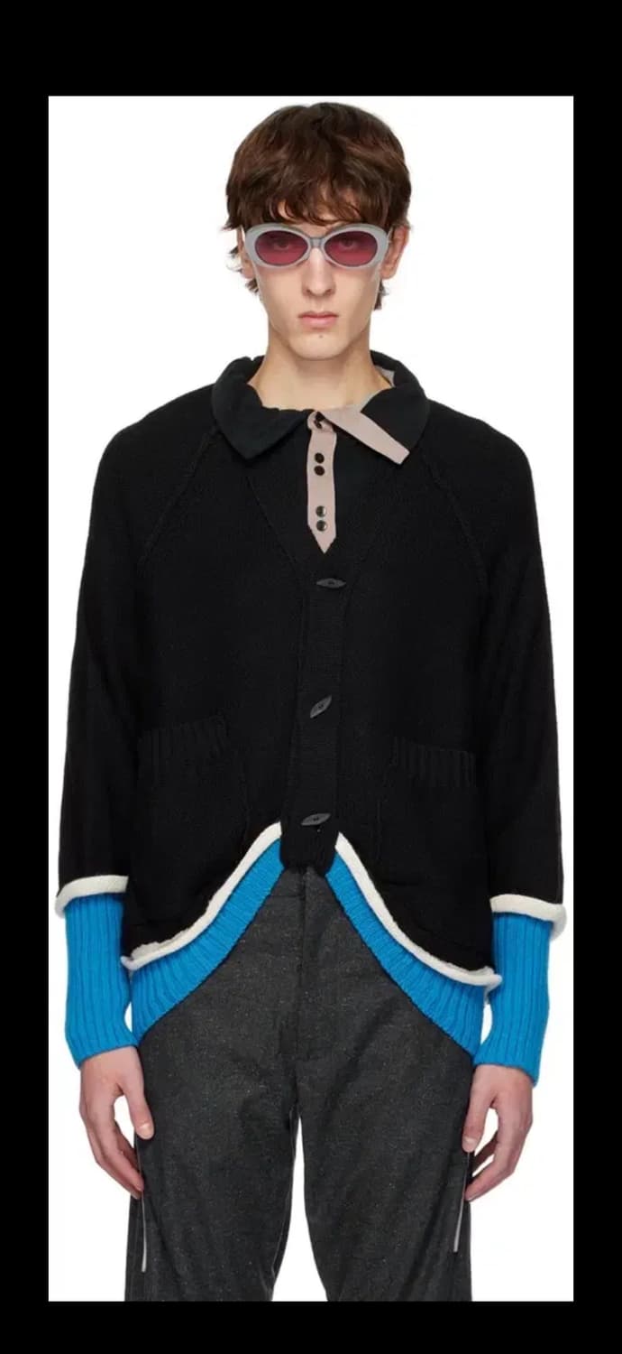 키코 코스타디노스 아이블리쉬 가디건 블루블랙 50 상품이미지4