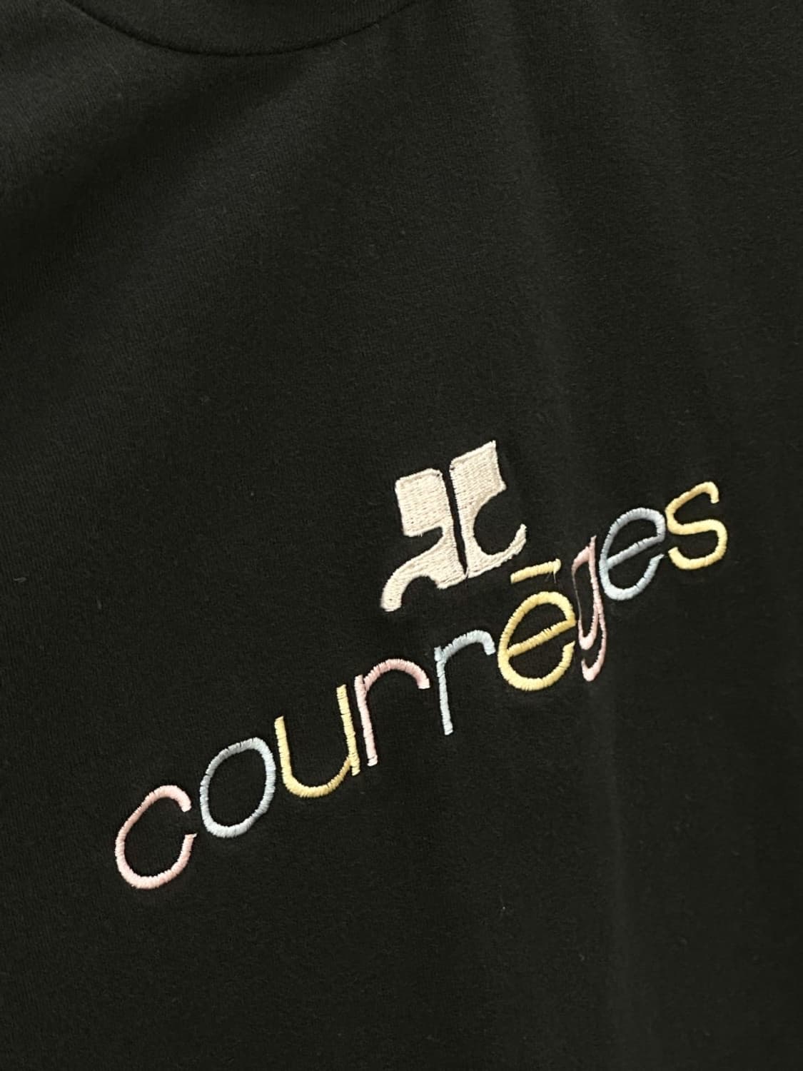 courreges / 꾸레쥬 블랙 로고 반팔 티셔츠  상품이미지4