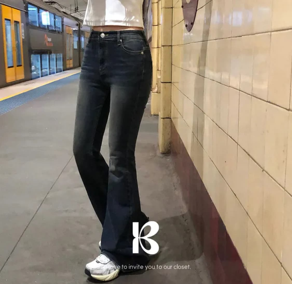 베이델리 [MADE/숏] 부츠컷 팬츠 블랙 S 상품이미지2