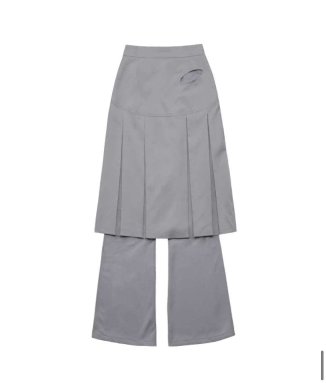 Ojos Jersey Pleats Skirt Pants / Grey 상품이미지1