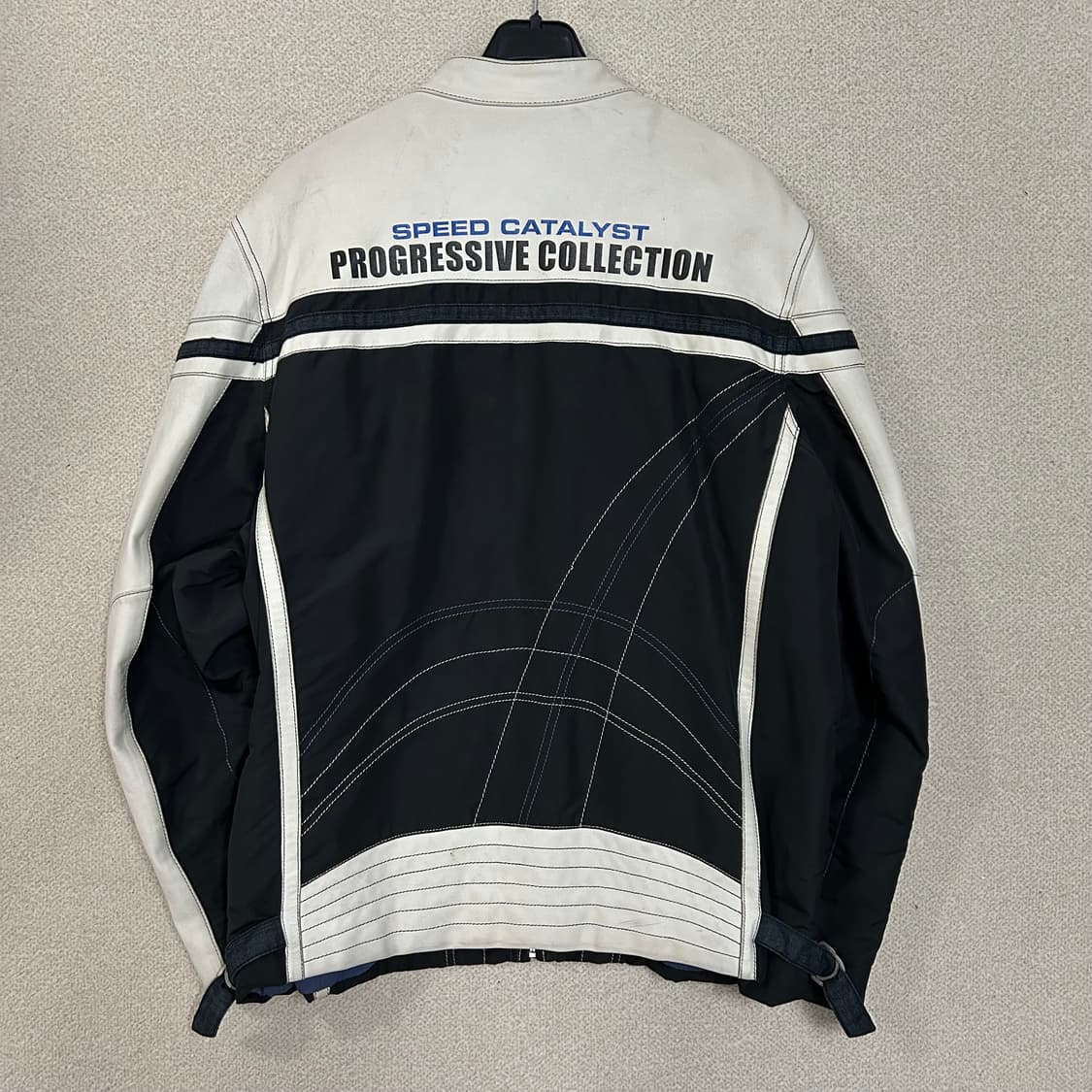 (XL) EXR 화이트앤블랙 레이싱 자켓  상품이미지5