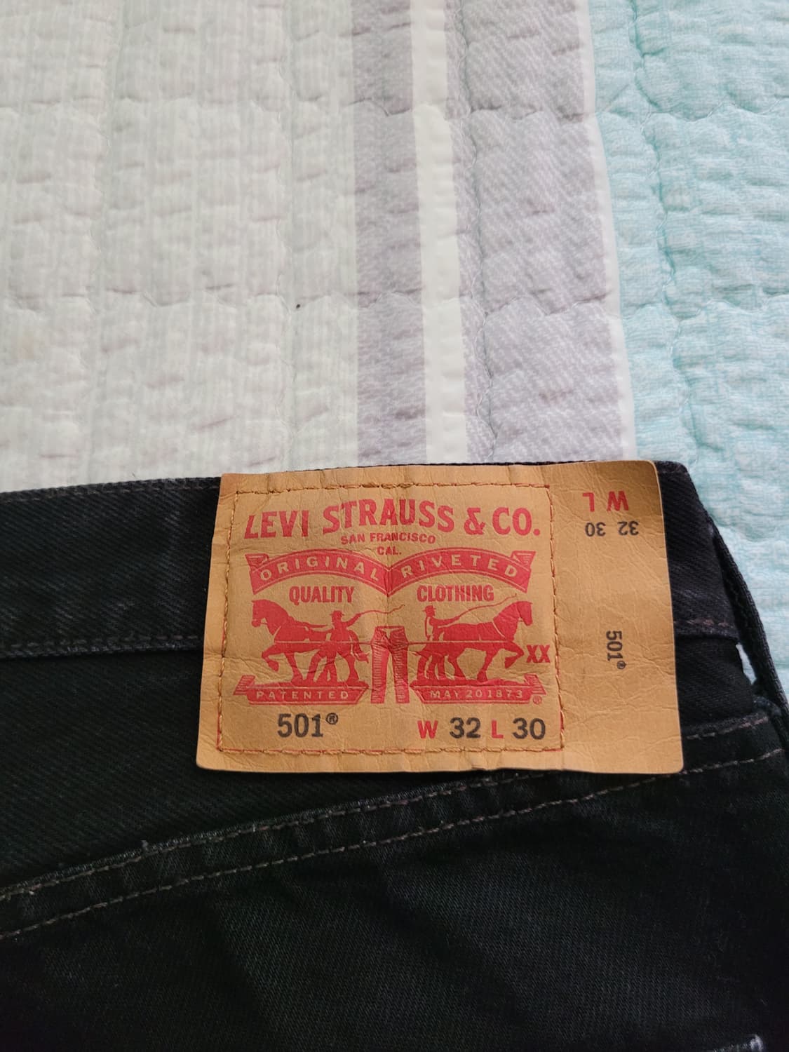 리바이스 501 오리지널 레귤러스트레이트 빈티지블랙진 32사이즈 상품이미지8