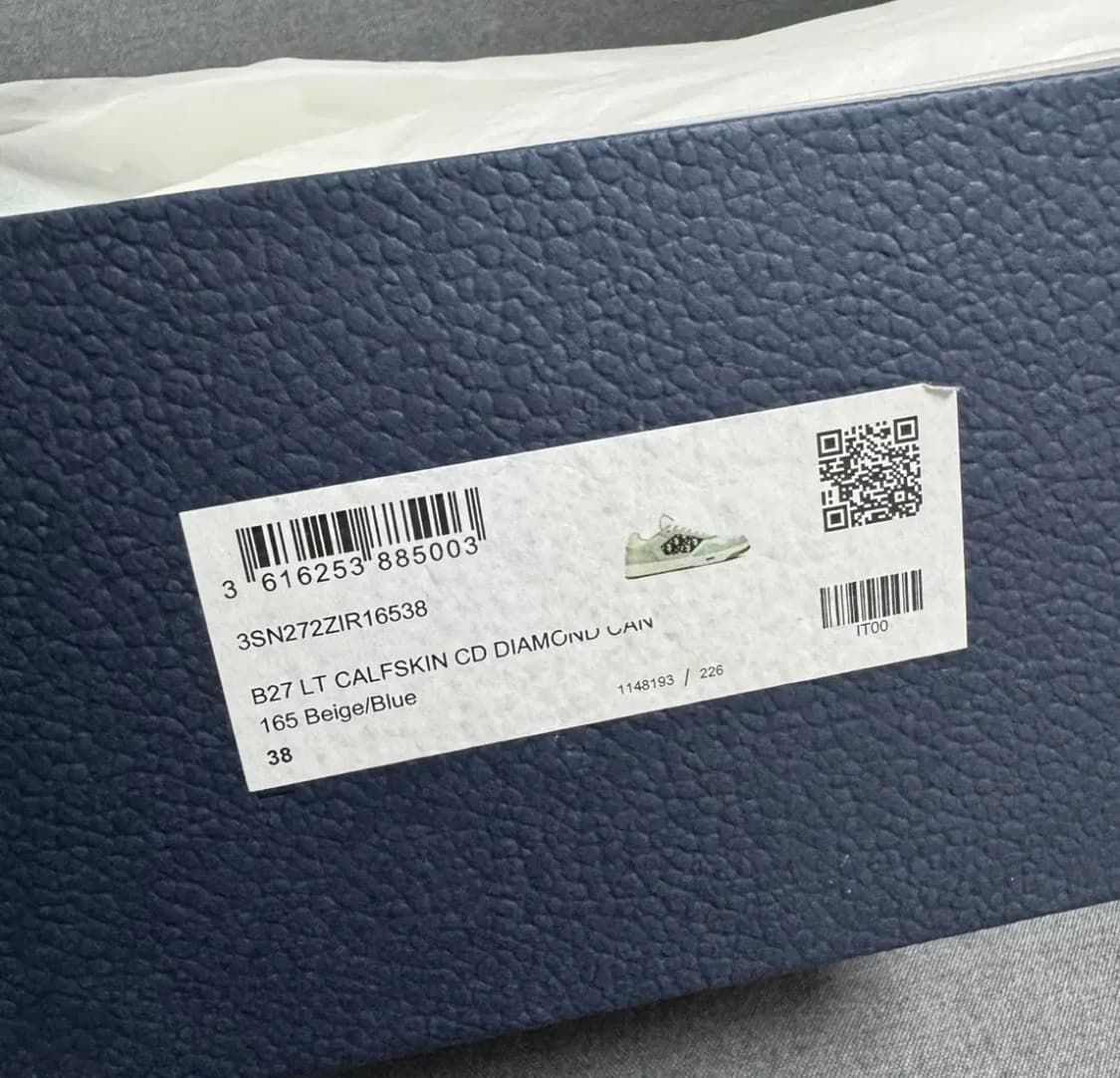 240 디올 스니커즈 B27 로우탑 운동화 상품이미지7