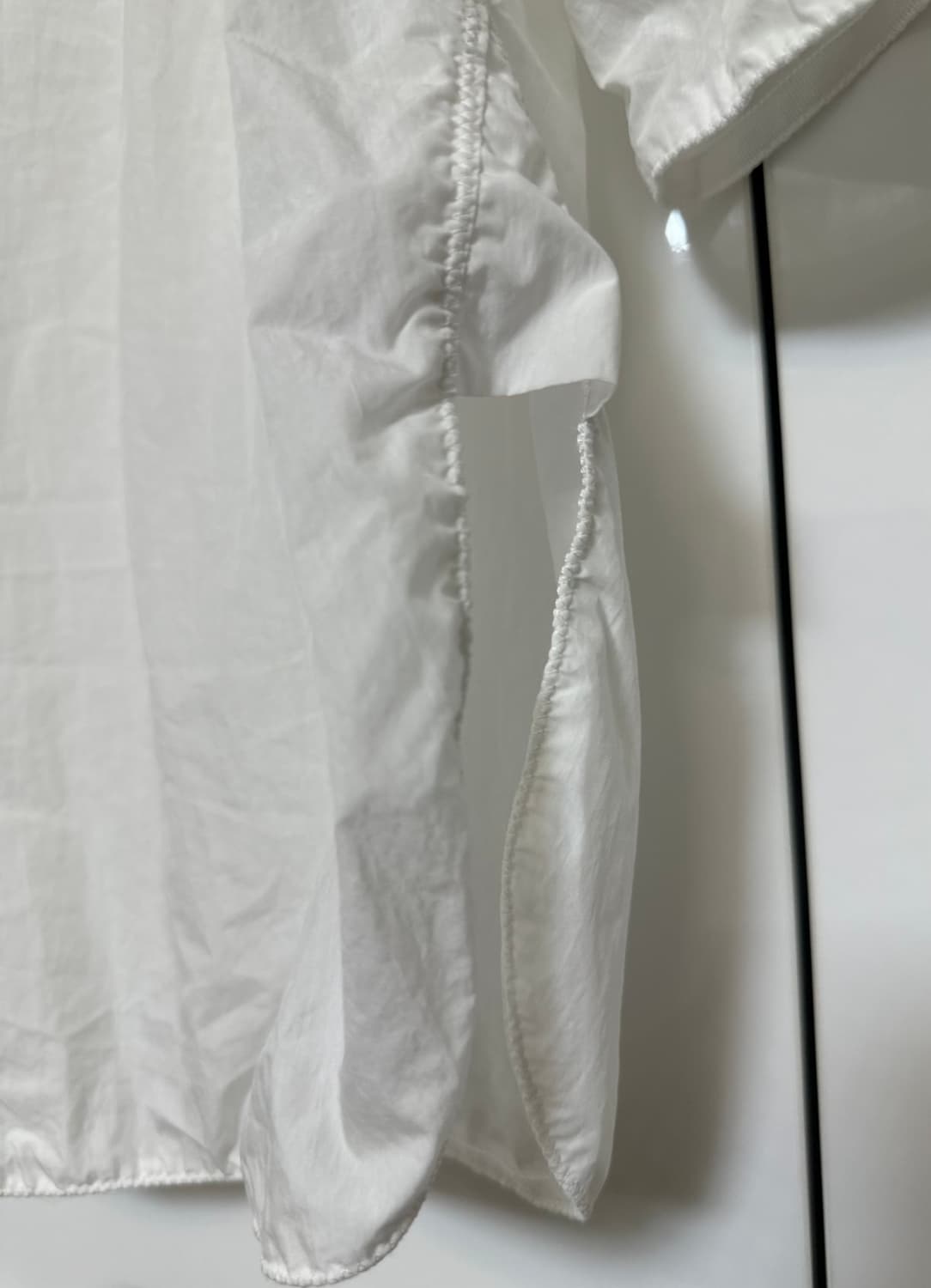 한섬타임TIME 화이트 플라워 자수 블라우스 상품이미지4