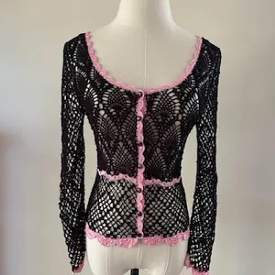 벳시 존슨 betsey johnson 크로셰 가디건 상품이미지1