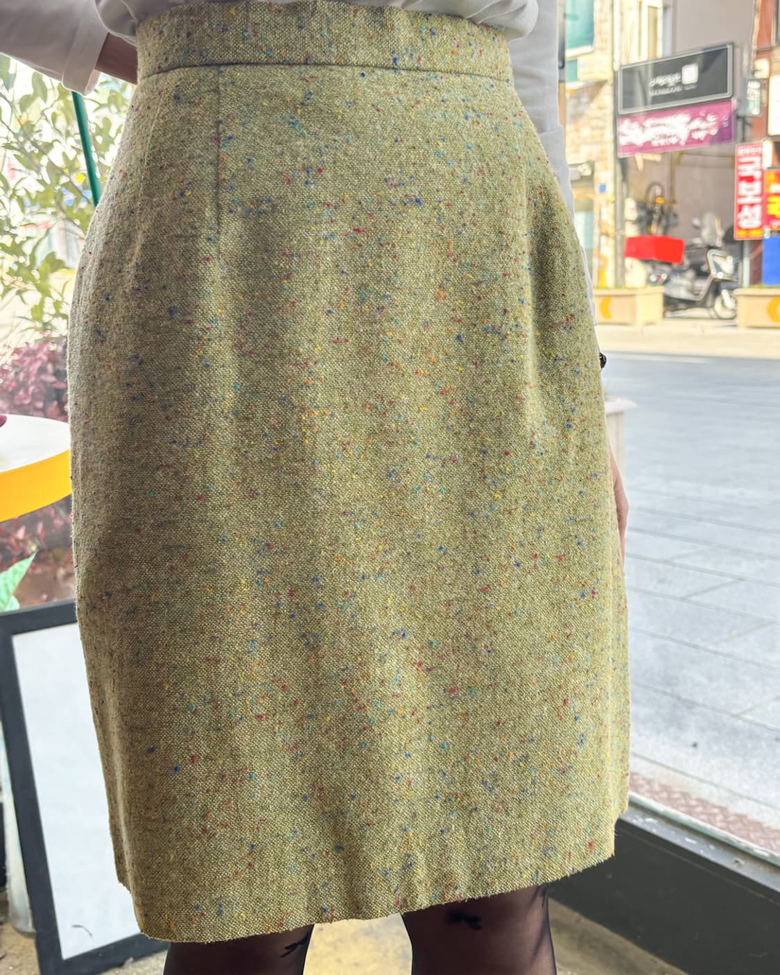 알본빈티지 L'est rose 미디 스커트 상품이미지1