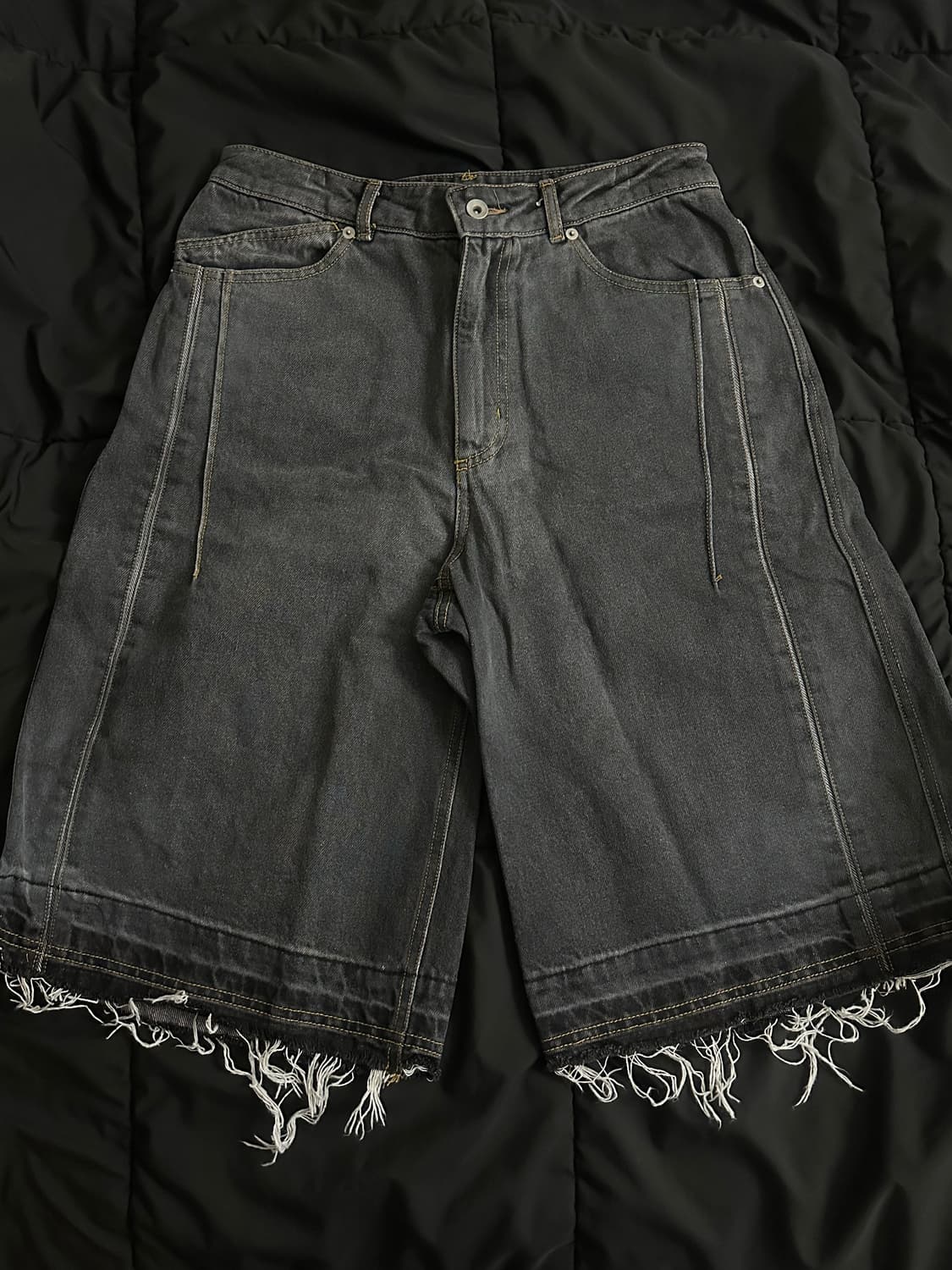 엑슬림 EP.5 데님 쇼츠 그레이 상품이미지2