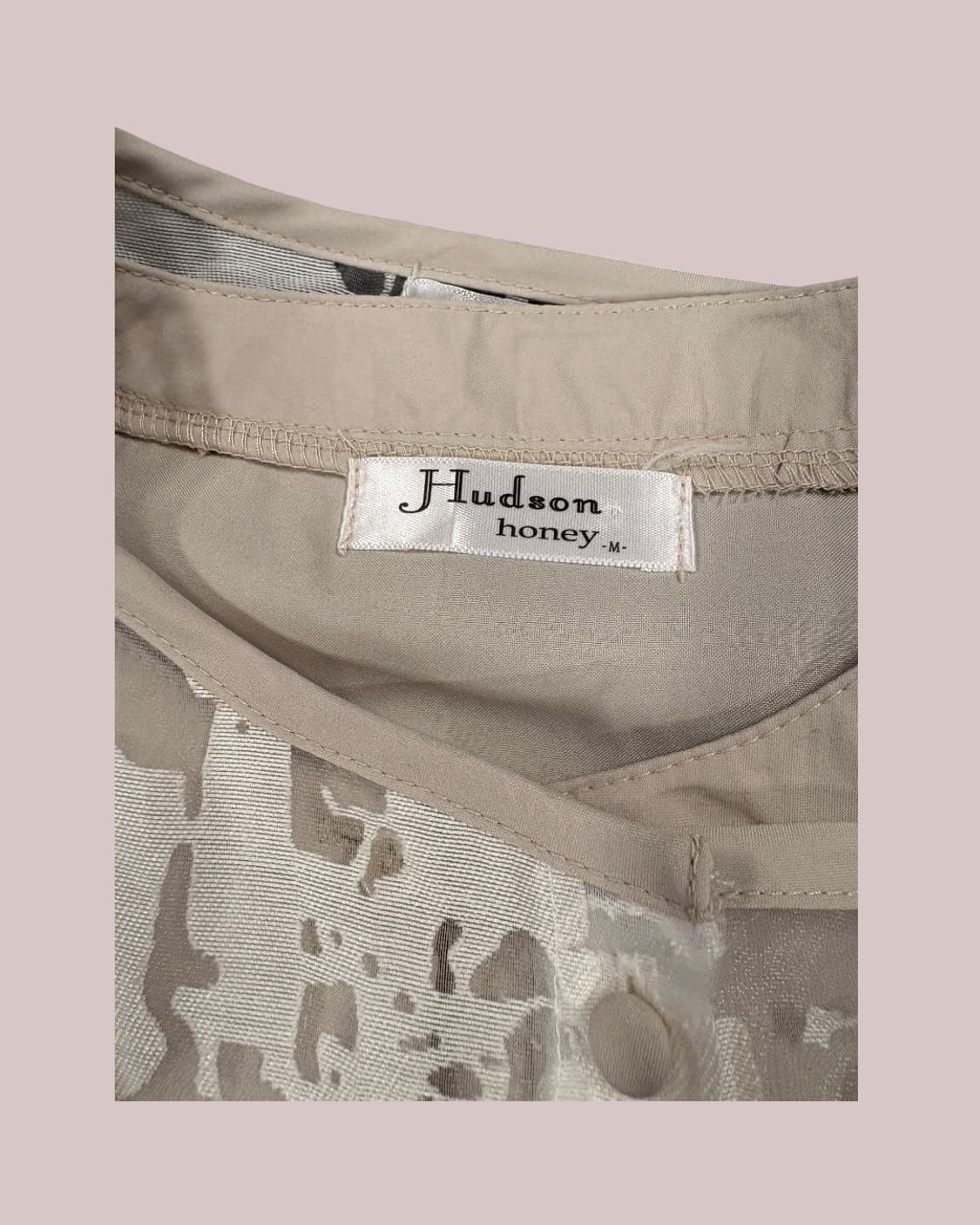 Hudson honey 자수 레이스 시어 베스트 & 7부소매 롱 원피스 상품이미지10
