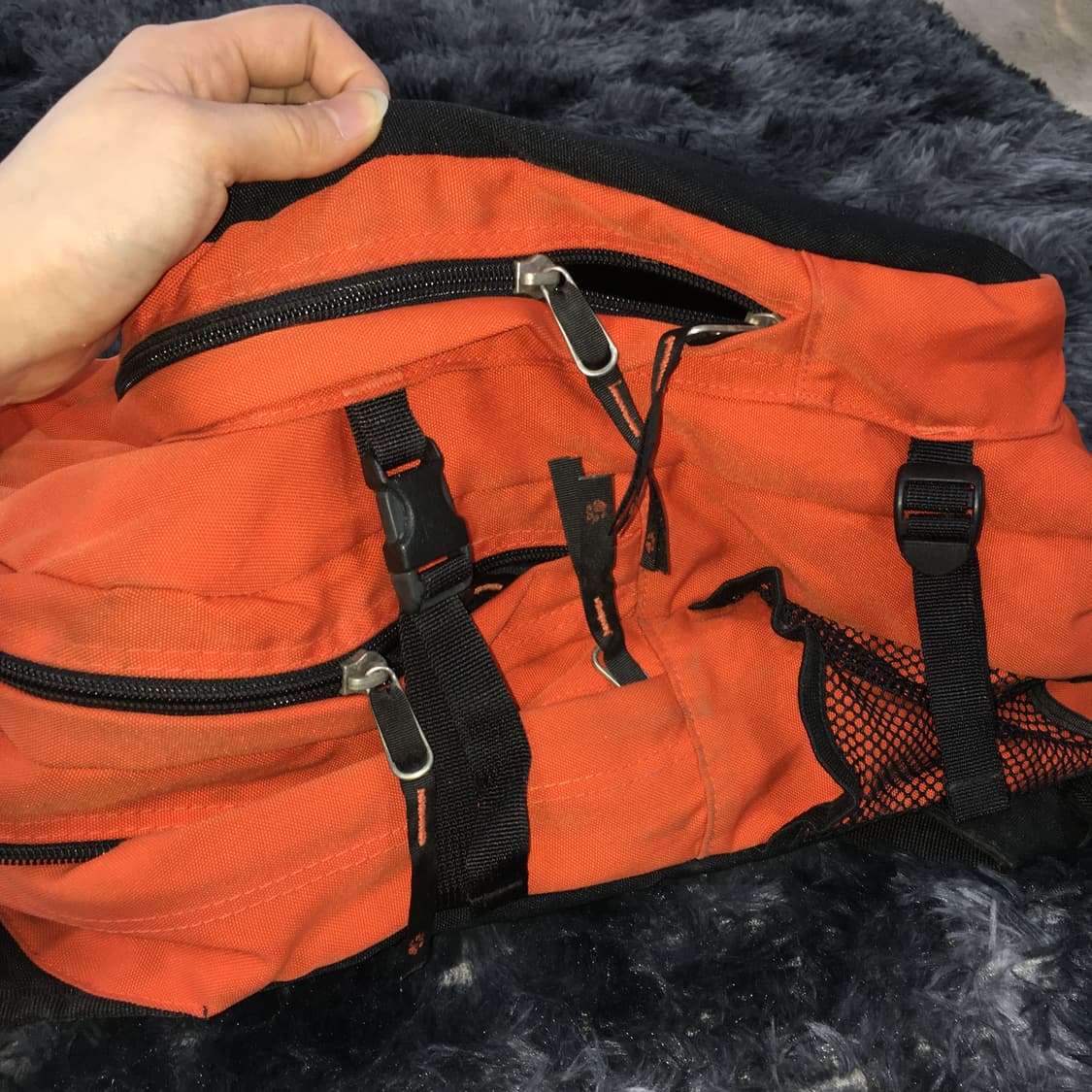 투티/0381 JACK WOLFSKIN BERKELEY 백팩 가방 오렌지 상품이미지5