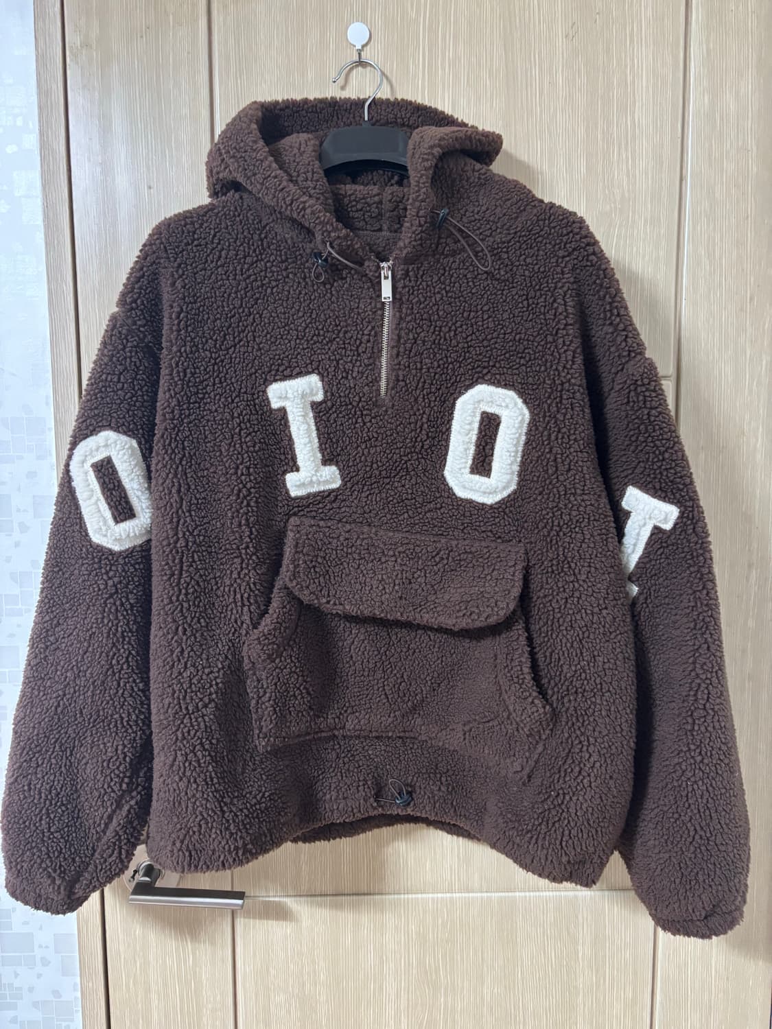 오아이오아이 플리스 아노락 브라운 상품이미지1