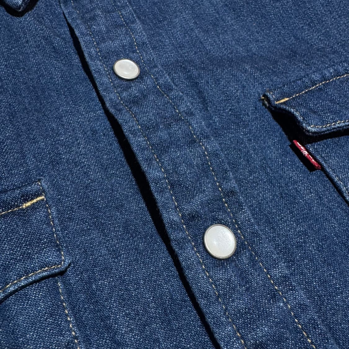 리바이스 웨스턴 인디고 데님 셔츠  상품이미지3