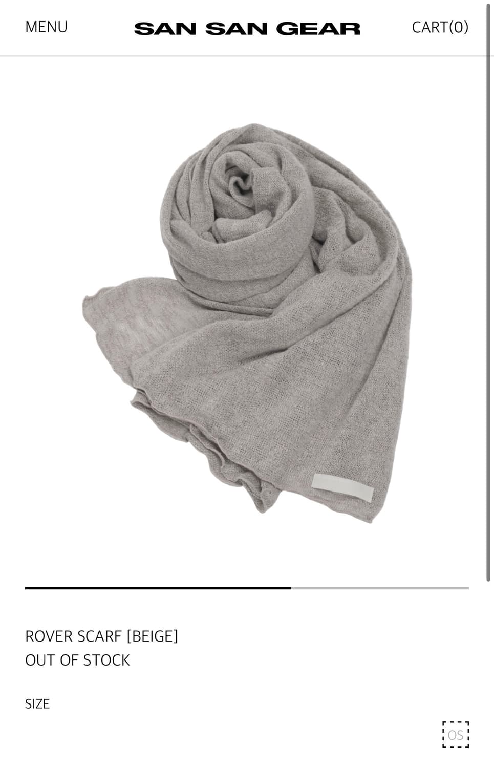 산산기어 로버 스카프 구합니다 상품이미지1