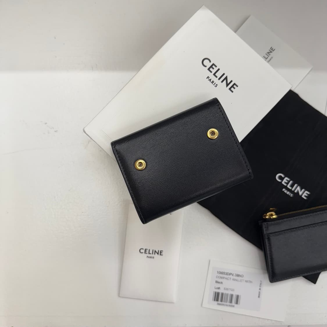 [풀박스] 셀린느 트리옹프 컴팩트 지갑 블랙 상품이미지3