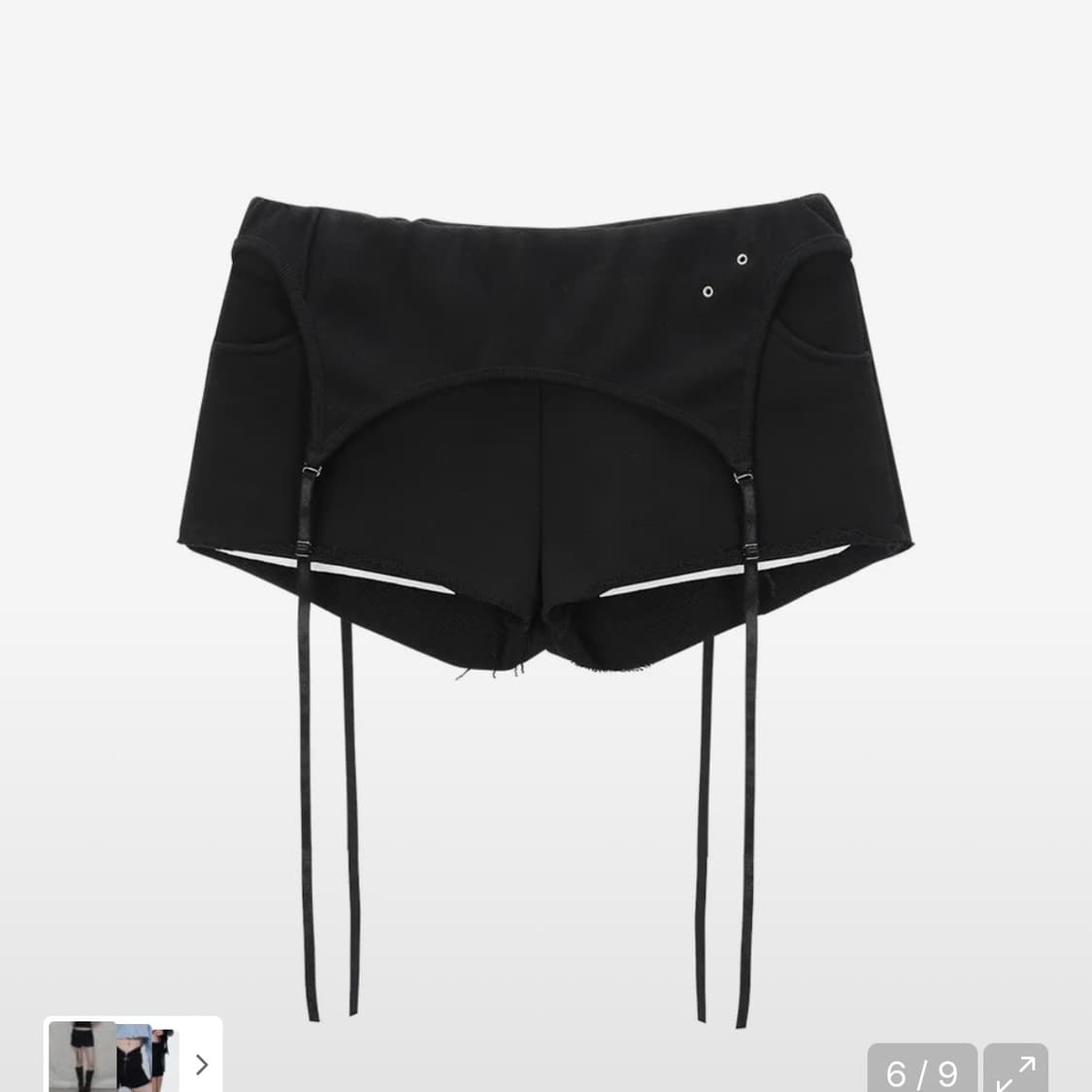 사일프레이41PRAY 레이어드 쇼츠 블랙 상품이미지1