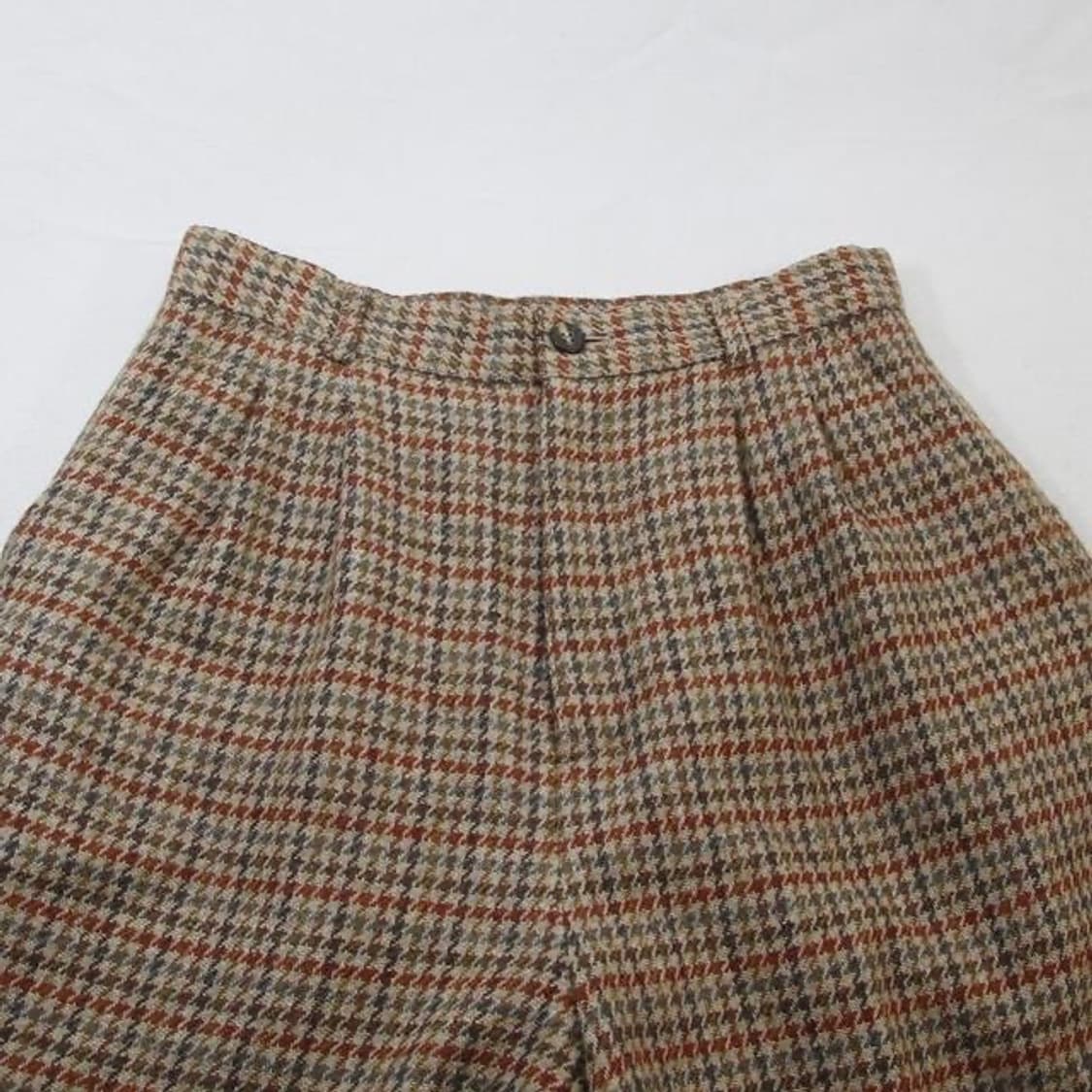 RAFAH 하운즈투스 체크 모직 반바지 (여성용 28) 상품이미지4