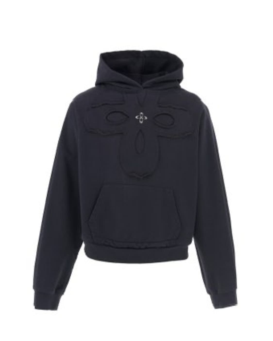 써저리 클로버 로고 후드 블랙 상품이미지1