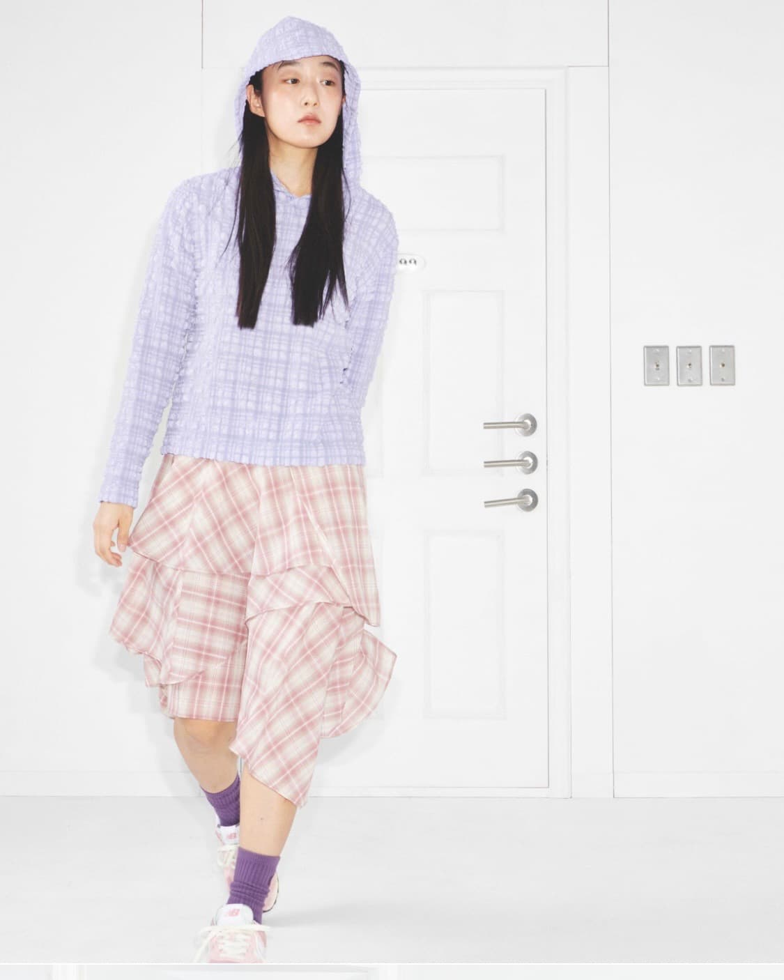 999휴머니티 크링클 후드 (블랙) 상품이미지1