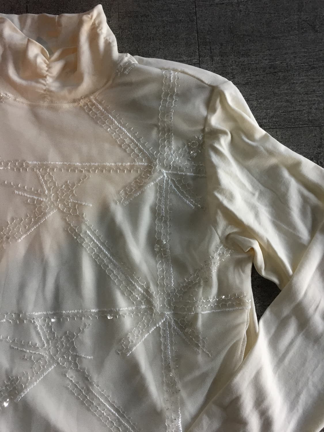 일본 Livornolivre 달천깔페어리 공주풍 글리터 레이어드폴라티셔츠 상품이미지2