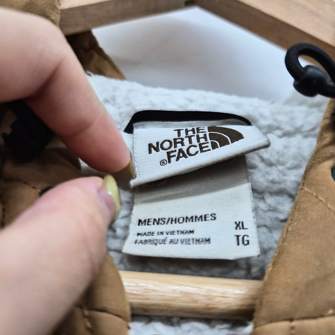 노스페이스 브라운 퀼팅 후드 자켓 남성 2XL 상품이미지3