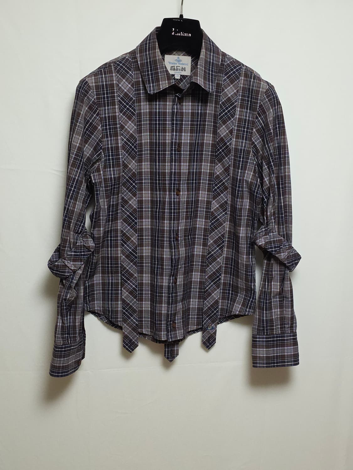 [일본판] 비비안웨스트우드 맨 본디지 셔링 티탄체크 셔츠 (라이카 제조) 상품이미지1