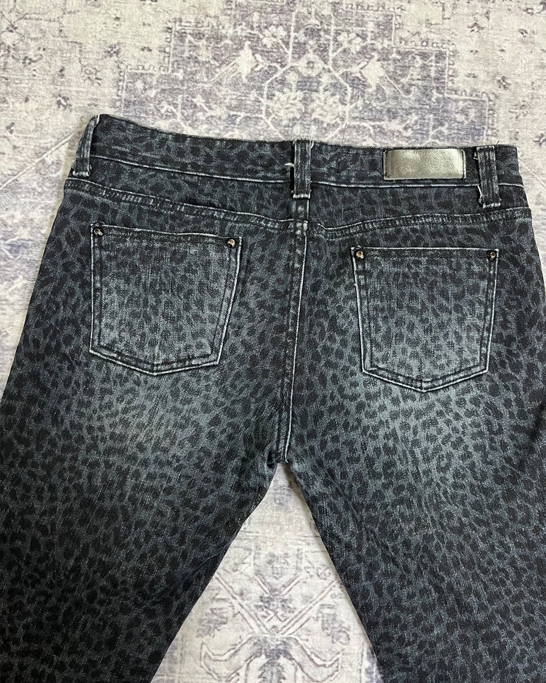 Selvage leopard skinny fit pants 상품이미지8