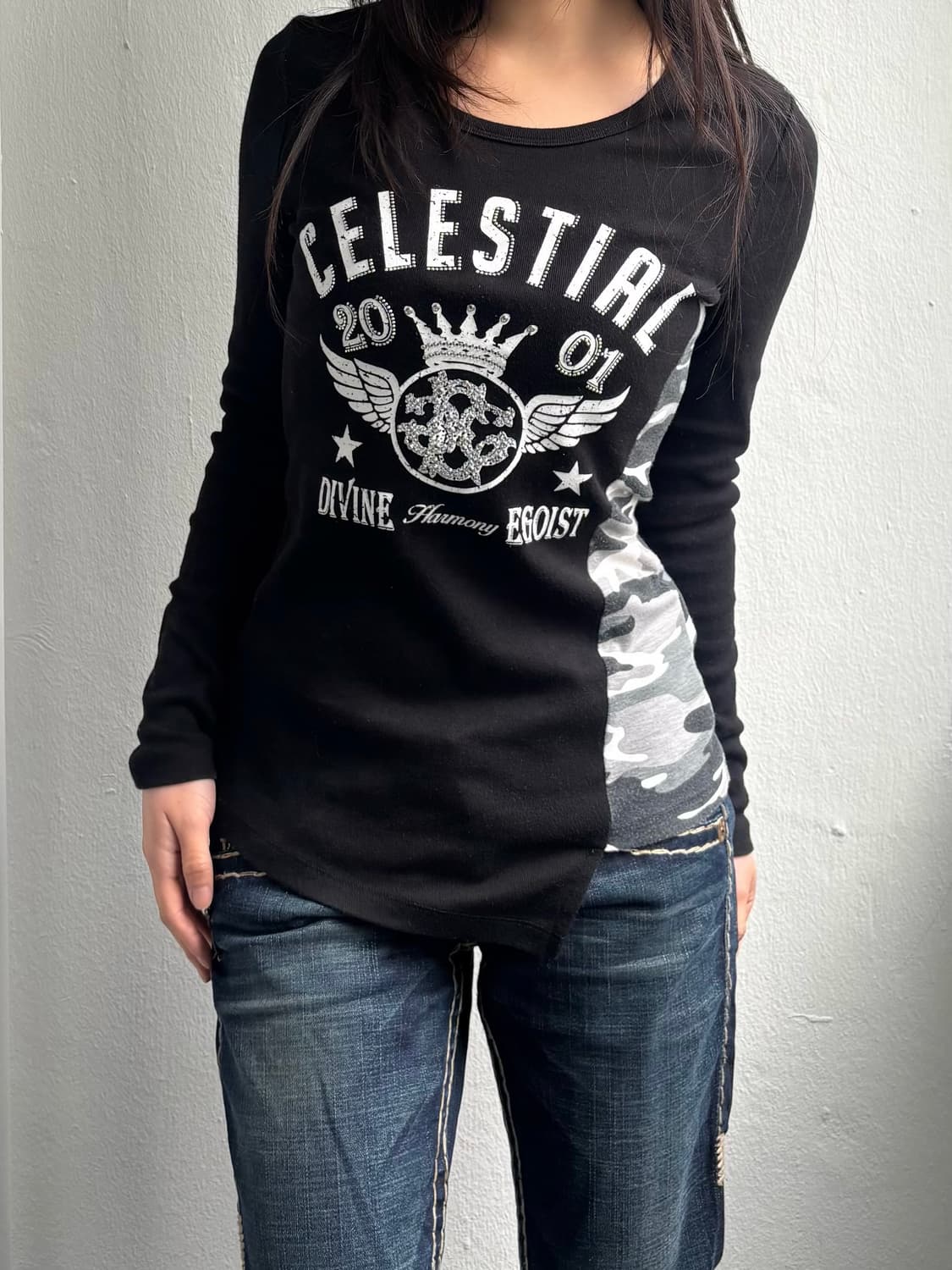 Egoist Graphic Camo Detail Long Sleeve 상품이미지2